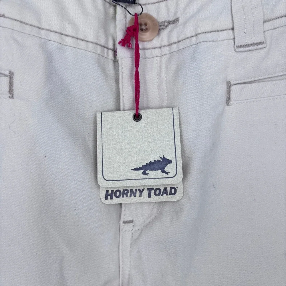 Horny Toad & Co Long Diana Pants Womens 10 Stone Beige Organic Cotton Chino